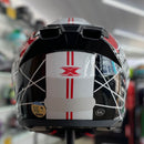 Capacete TEXX KAIMAN VECTOR VERMELHO E BRANCO