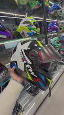 Capacete FW3 GTX STAR  Amarelo e Azul