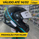 Capacete X troy Drone Tifanny, com óculos interno